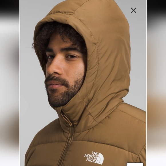 The North Face Men's Tan Puffer Jacket Size M - Picture 3 of 8